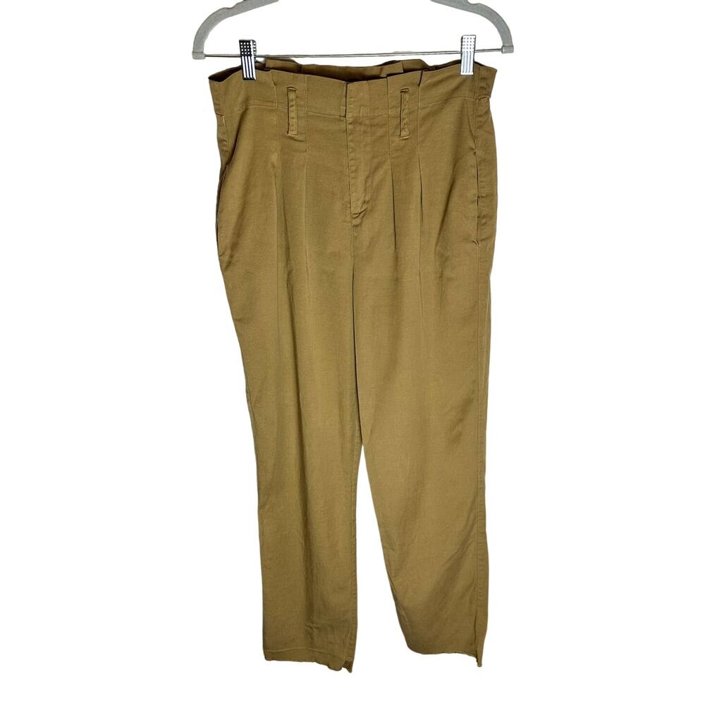 Womens Ecru Tapered Pants - Picture 3 of 8